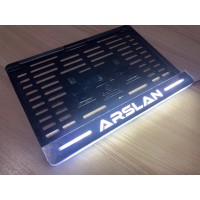 Kişiye Özel İsimli Lüks Krom Motosiklet Led Işıklı Pleksi Plakalık